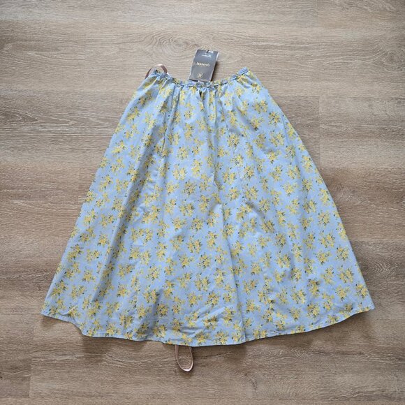 House of Cb Cora Gathered Lace-Up Skirt with Pockets Blue Size XS New With Tags - Picture 13 of 17